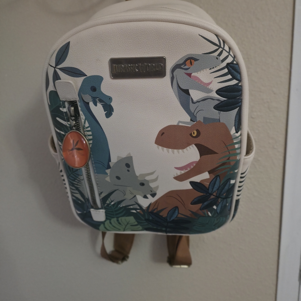Disney Mini Bag with Dinosaur Design - Cream and Brown